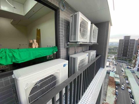 勝陽空調電器行 - 日本原裝三菱電機分離式冷氣室外機安裝與銅管修飾槽安裝