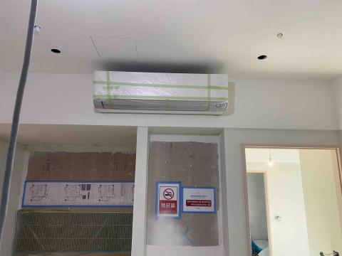 勝陽空調電器行 - 裝潢案場 分離式室內機完工防塵保護