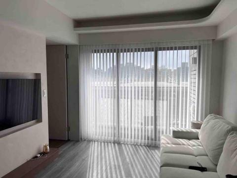 奇亞工程行 - 設計案例: 
同色系的異材質塗料與調光簾的效果!