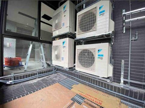 勝陽空調電器行 - 大型公辦吊隱式冷氣室外機安裝