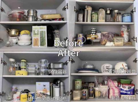 Andy  |  Soapeveryday - 廚房櫃重新分類整理
