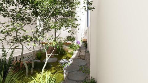 榆森景觀設計有限公司 - 台中北屯私人住宅｜側邊廊道景觀設計
3D模擬圖

案件進行中, 預計於2026年07月完工