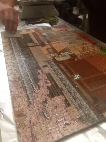 小星星 - 上膠作業