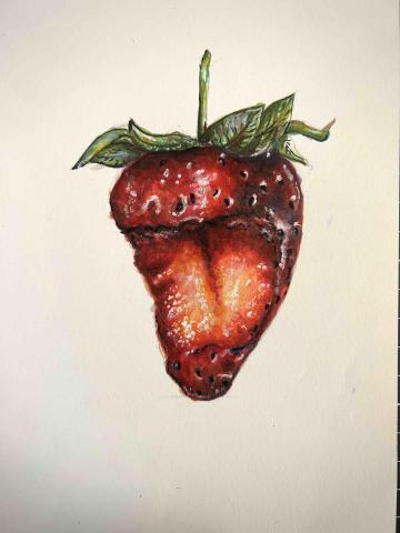 YK Art - 麥克筆作品&middot;草莓