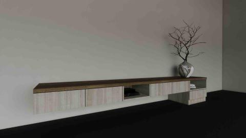 佰曜裝修工程 - 電視櫃繪圖