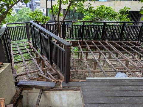 木茯工作室 - 戶外木地板翻新重建。