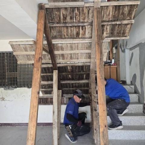 台翔興業建築工程行 王臺慶 - 楠西地震受損樓梯改建