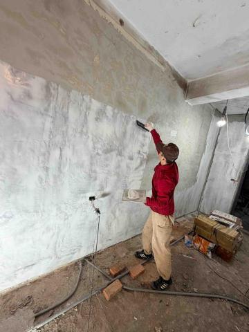 老麥油漆美學 - 第一道批土