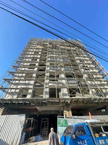 名揚磁磚師傅 - 南投埔里地母廟旁  8樓華夏外牆二丁掛鋪貼