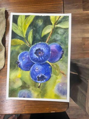 呂岷熙 - 成人學生團課水彩作品120分鐘