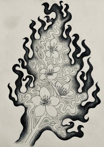 馬靖宇 - 手繪插畫 花與火