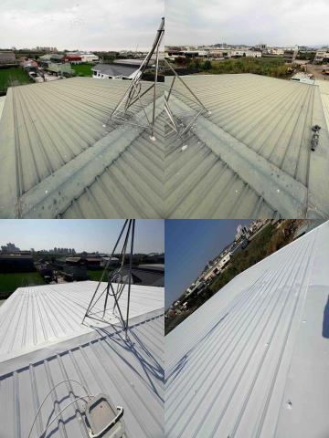 哲宏工程行 - 鐵皮屋頂施作隔熱漆.有感降溫20度！