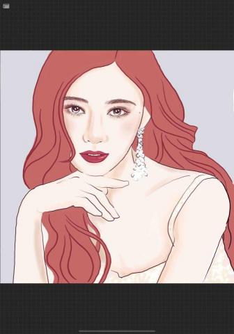 Rose 似顏繪插畫 - 