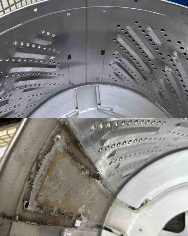 均帆清潔達人 - 洗衣機捅身處理前後照