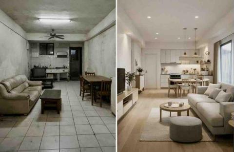 鑫豐工程行 - 老屋翻修施工前、後