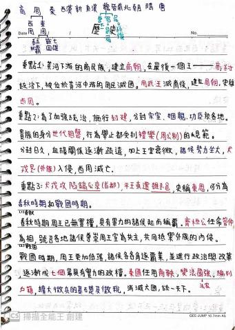 呂依璇 - 國中考前筆記