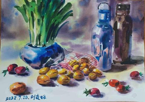 書畫/陪玩 - 學測練習-水彩