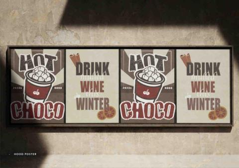 滑滑 - 熱可可與熱紅酒海報設計