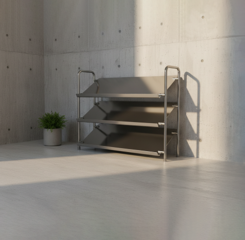 Tsai,Tzu-Chiao - 鞋架產品設計、建模及渲圖。