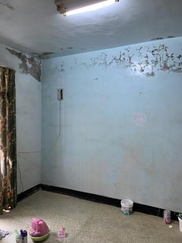 長聖油漆 - 壁癌處理/水泥漆粉刷/卡扣式地板鋪設(施工完成前)