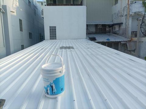 湧森油漆藝術塗料工程 - 完成隔熱溫度相差-10度