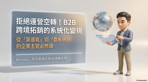 Benson｜張崇瑋 B2B 跨境營運專家｜PMP - 