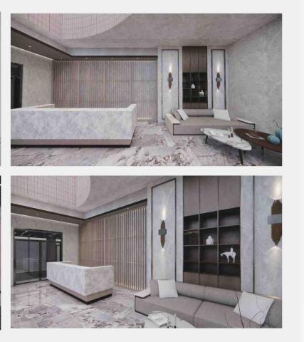 時野 - 商空渲染-老屋翻修辦公室櫃檯