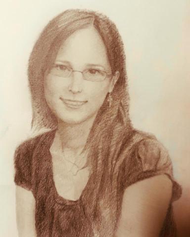 黃至正 - 朋友肖像素描