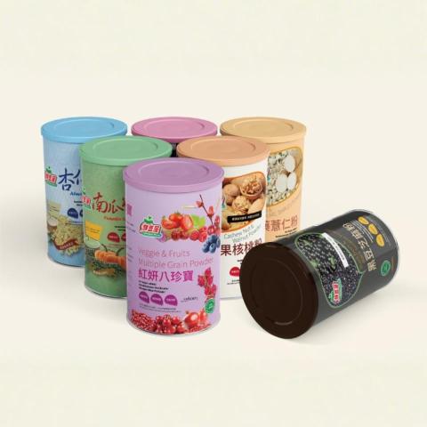 托比創意工作 - 包裝設計－有機穀粉鐵罐