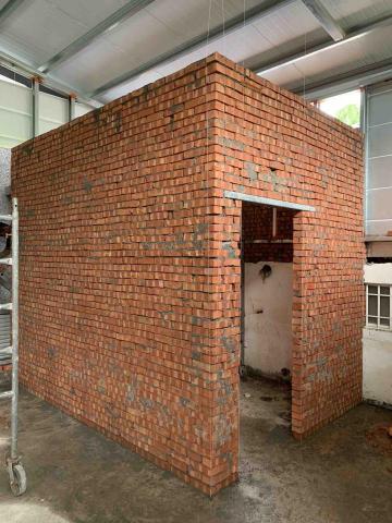 後山工程 - 砌磚