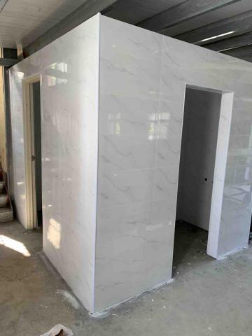 後山工程 - 廁所貼磚