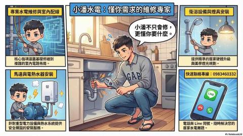 小潘 - 有水電的問題都可以問我唷