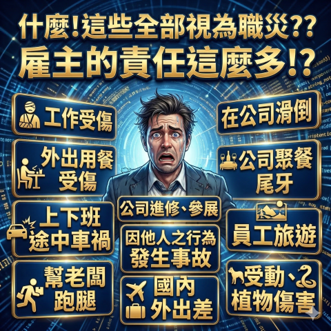 勞資權威陳民凱金豐SVIP顧問 - 什麼??這些都屬於職業災害??