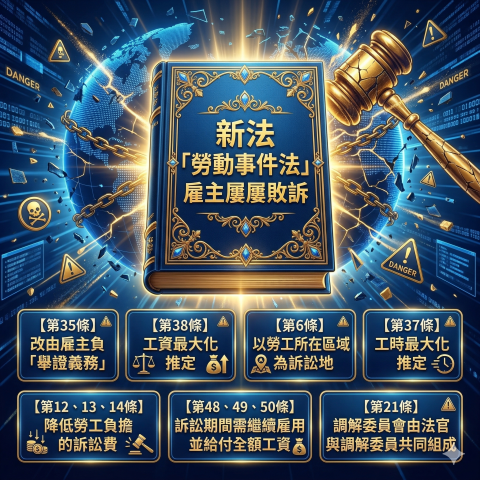 勞資權威陳民凱金豐SVIP顧問 - 新法-勞動事件法