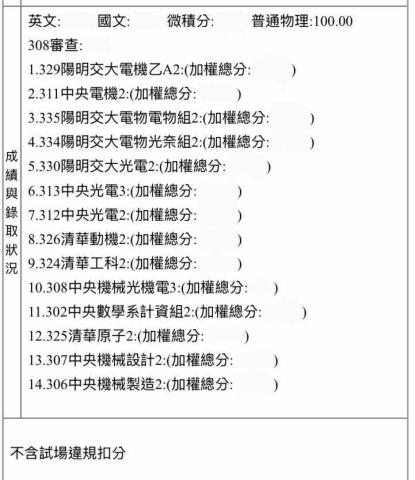廖經程 - 學生台聯大轉學考物理滿分（正取中央光電）