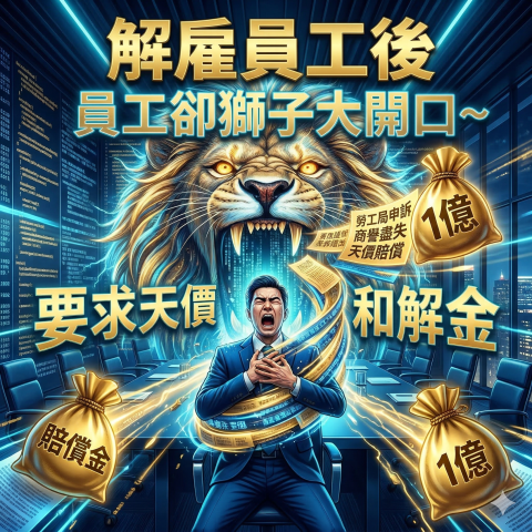 勞資權威陳民凱金豐SVIP顧問 - 解雇員工後，卻獅子大開口