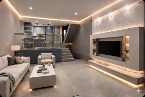 想像室內裝修設計有限公司 - 挑高客廳