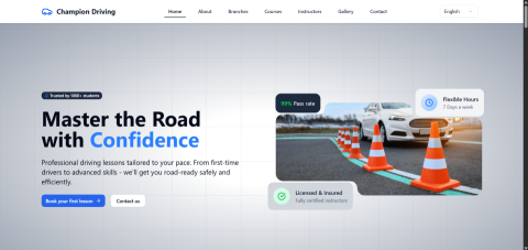 SOUVIK MAITI - Driving School Website Development
