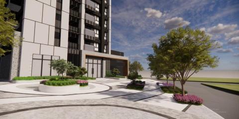 曜核視覺 REGULUS VISUAL - 建築中庭渲染