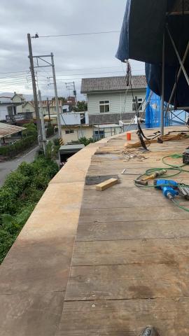 許淙閔 - 露台做板模，預注水泥。