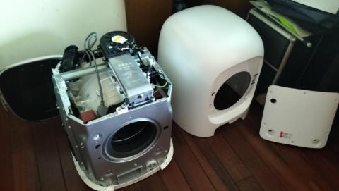 新技家電維修中心 - 中國製石頭滾桶迷你洗衣機排水泵專業改裝