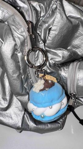 姚采伶 - 黏土課作品範例：繽紛馬卡龍（點心盤/吊飾）