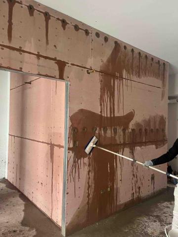 輕隔間天花板工程 - 灌漿