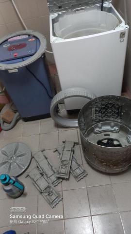 阿秋清洗洗衣機/抽油煙機/冷氣/水塔 - 直立式洗衣機拆洗
