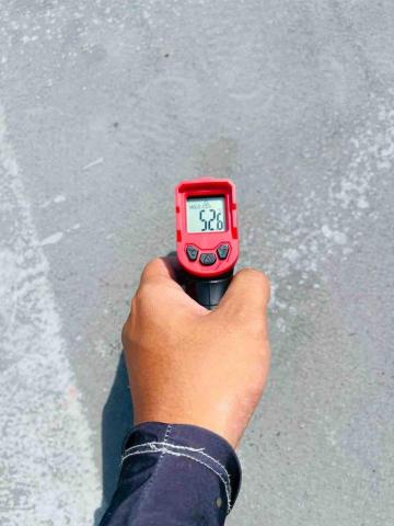 王泓翔 - 尚未施作隔熱工程之屋頂溫度