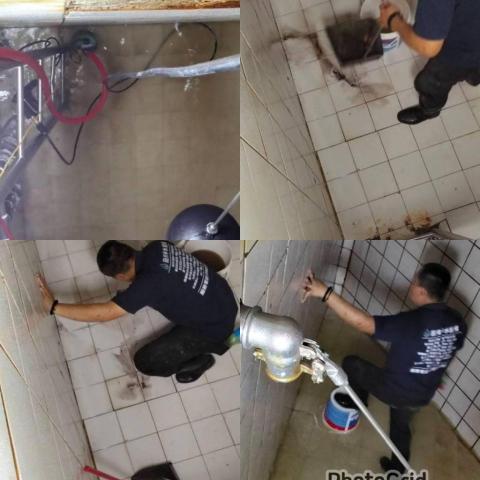 田侑淨水器設備 - 大樓地下室水塔磁磚清洗