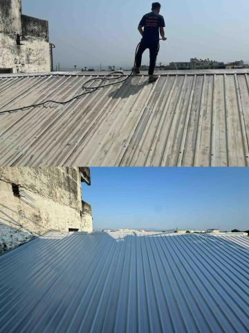 楷基工程行 - 鐵皮翻新案例
除鏽｜防鏽底漆｜隔熱面漆