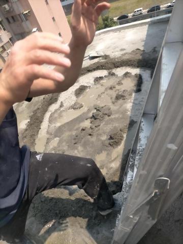 發揚泥作 - 新店頂樓打底，洩水坡道