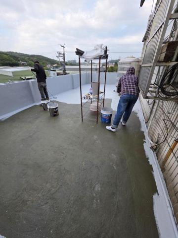 FRP玻璃纖維防水、室內外防水、內外牆油漆、仿石漆、侷限空間 - 桃園龜山 頂樓防水