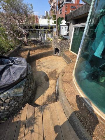 FRP玻璃纖維防水、室內外防水、內外牆油漆、仿石漆、侷限空間 - 台北大安 FRP防水 處理完泥土回填復原